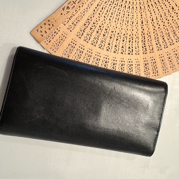 Vintage Coach Black Leather Clutch Wallet - Picture 6 of 16